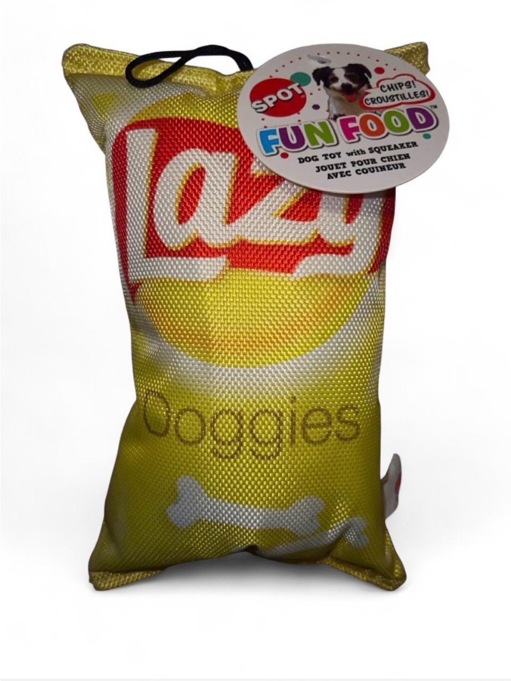 Nwt Lazy doggies squeaker dog toy